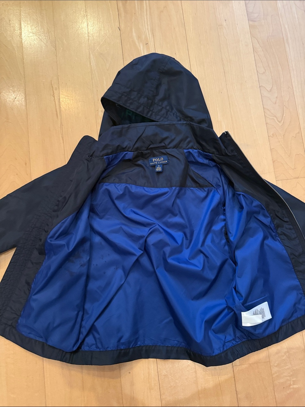 Polo by Ralph Lauren Navy Windbreaker Jacket - size 6 - Picture 3 of 4
